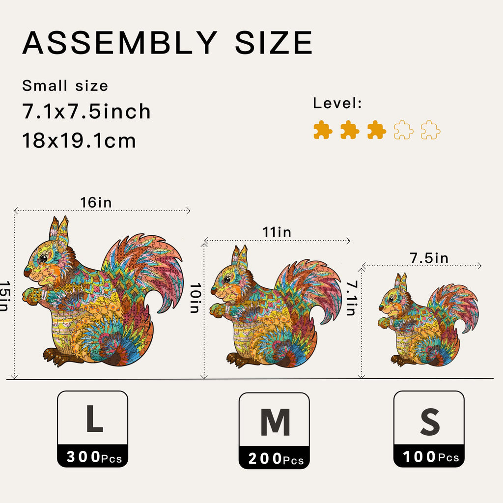 Squirrel - Wooden Jigsaw Puzzle - image 1