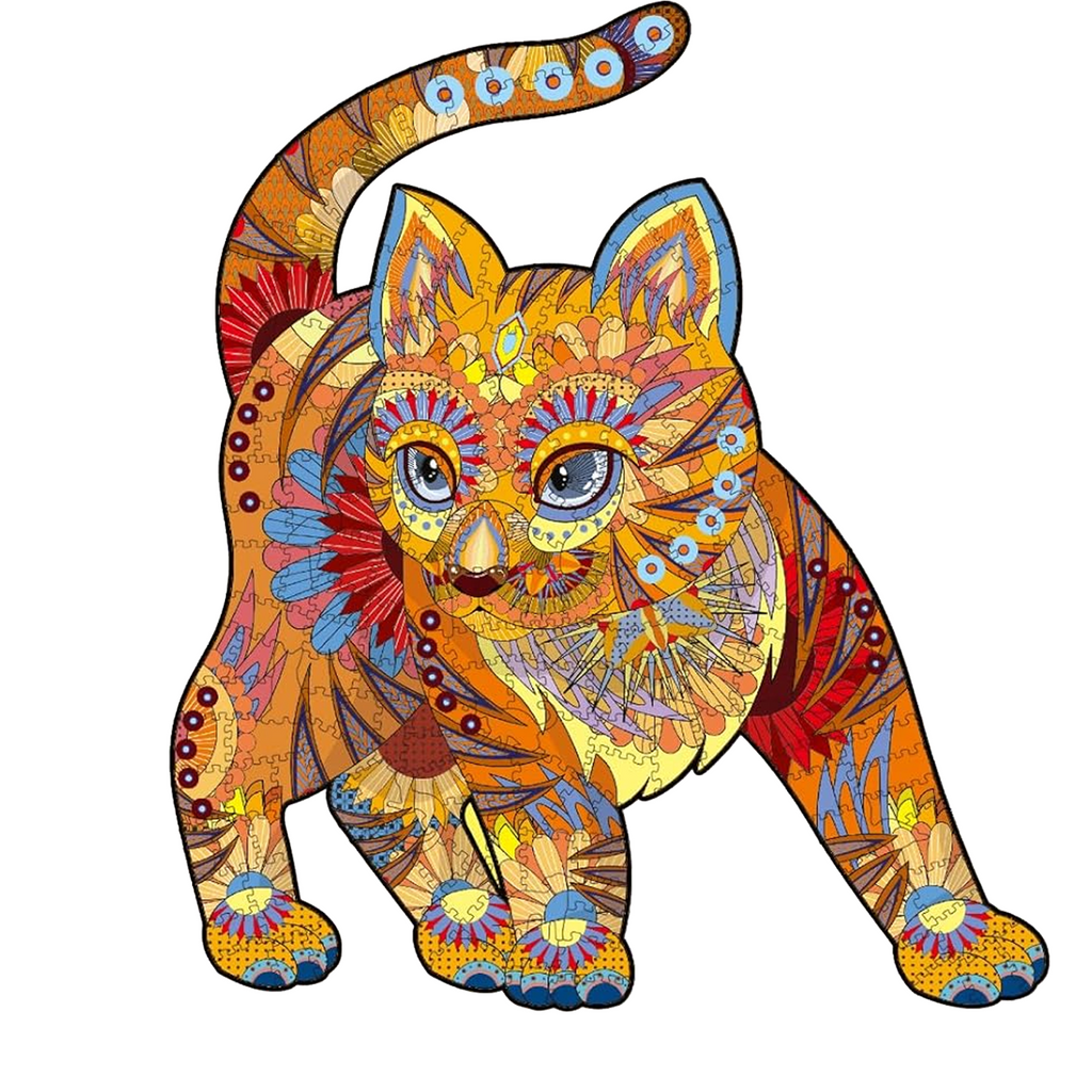 Cute Cat - Wooden Jigsaw Puzzle - L (300pcs) - image 0