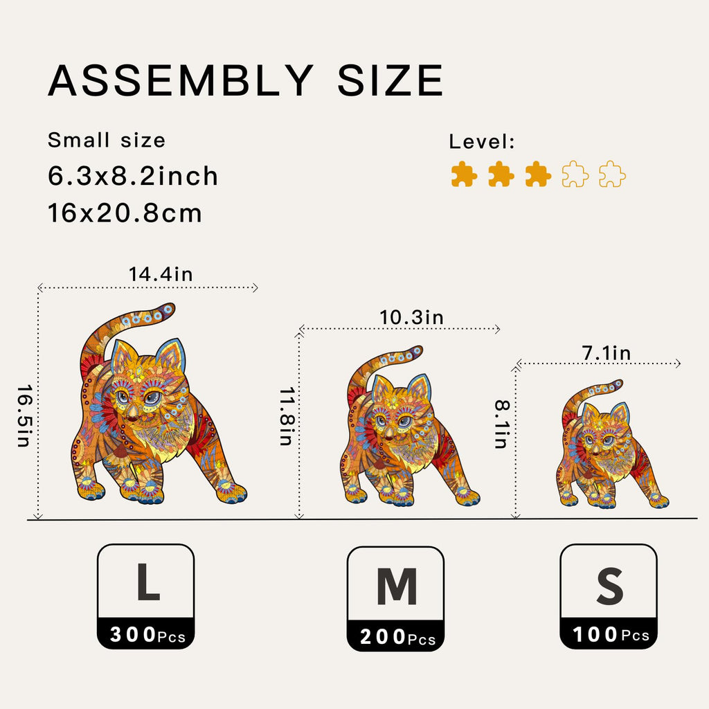 Cute Cat - Wooden Jigsaw Puzzle - image 4