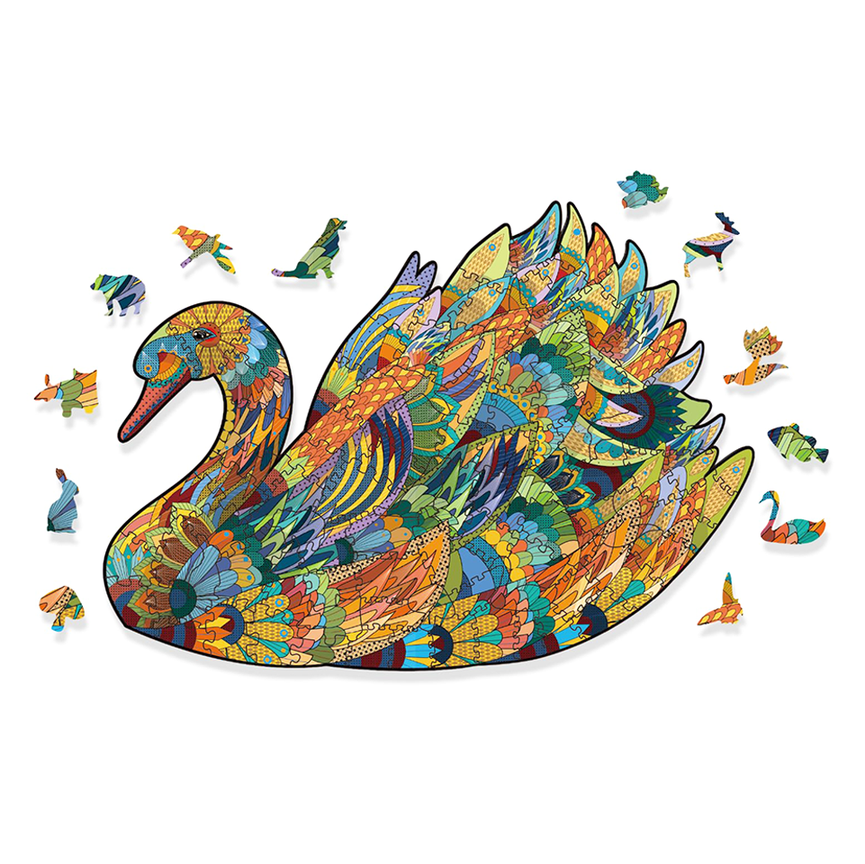 Swan - Wooden Jigsaw Puzzle - image 1