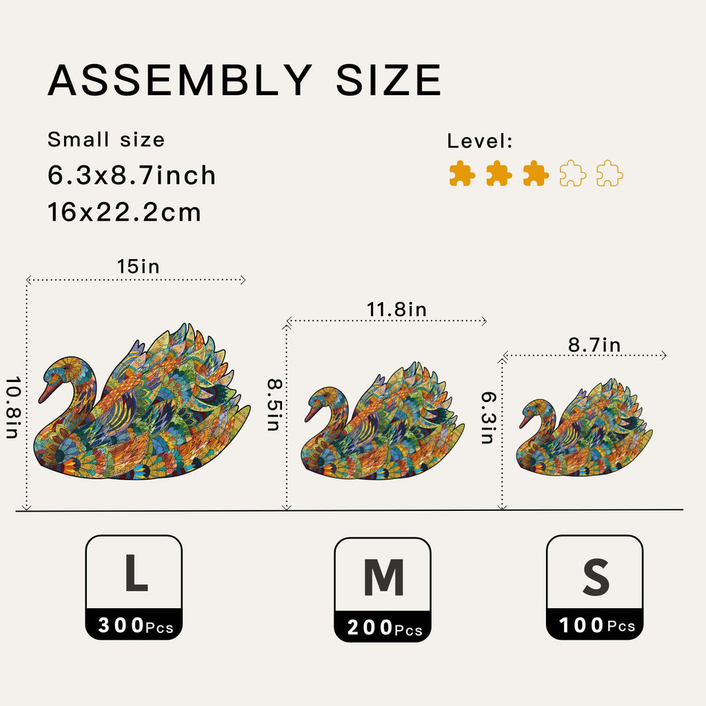 Swan - Wooden Jigsaw Puzzle - image 3