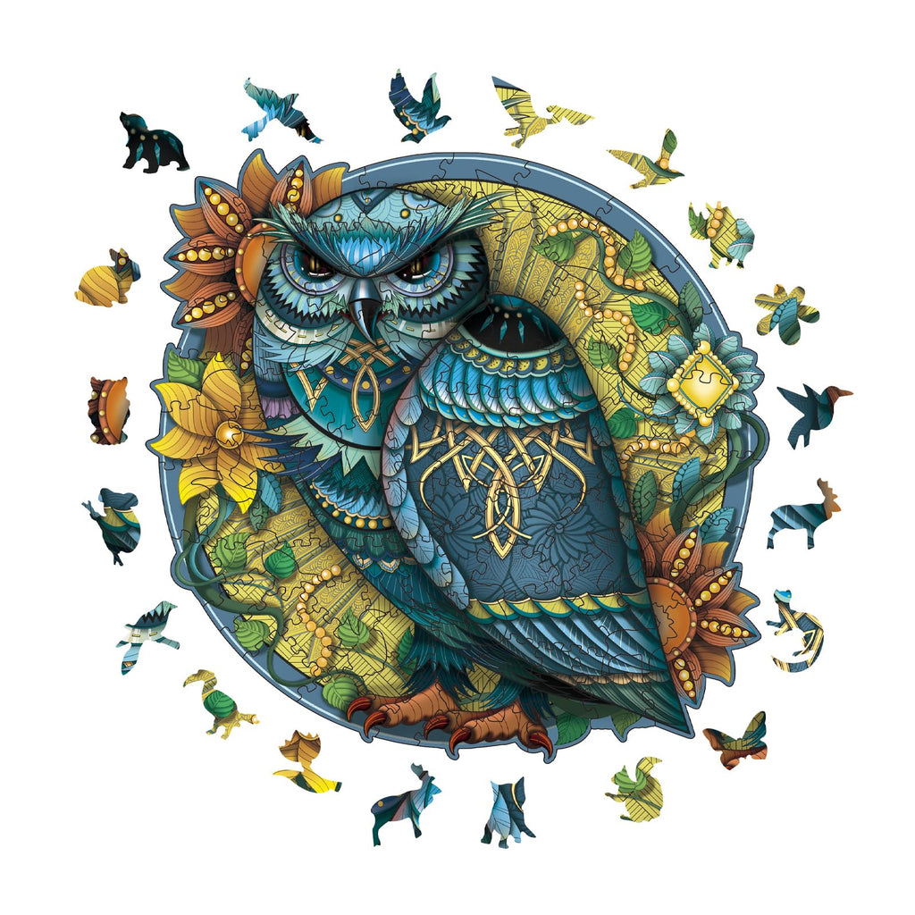 Owl - Wooden Jigsaw Puzzle - image 1
