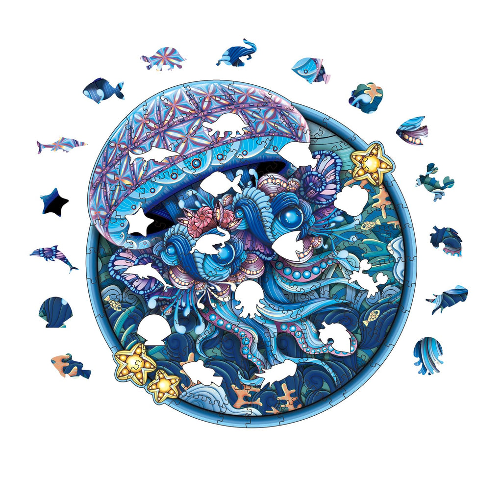 Jellyfish - Wooden Jigsaw Puzzle - image 1