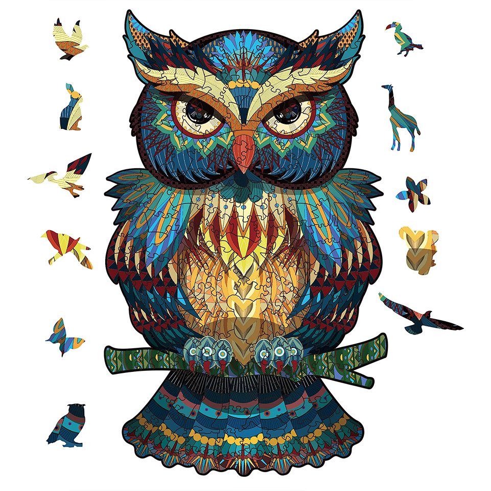 Owl - Wooden Jigsaw Puzzle - image 1