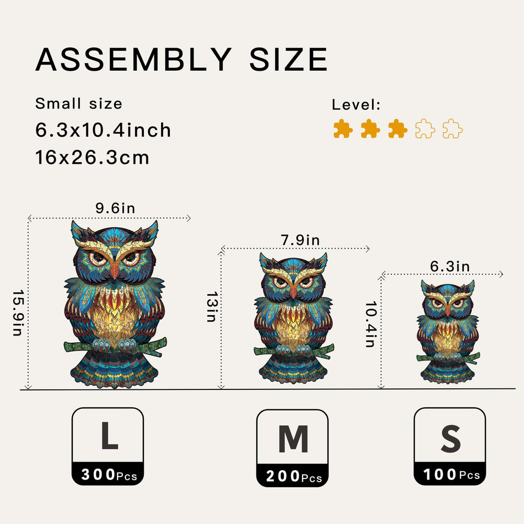 Owl - Wooden Jigsaw Puzzle - image 5