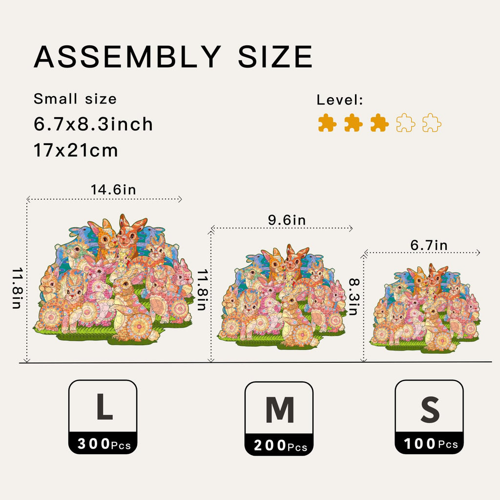 Easter Bunny - Wooden Jigsaw Puzzle - image 3