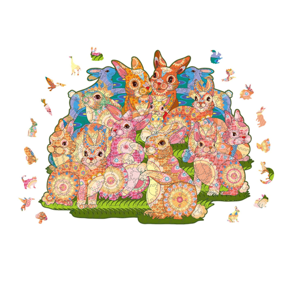 Easter Bunny - Wooden Jigsaw Puzzle - image 1