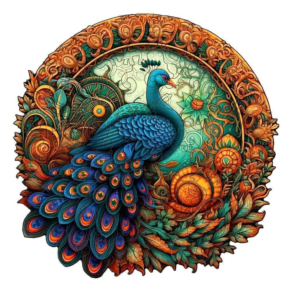 Peacock - Wooden Jigsaw Puzzles - A3  - image 0