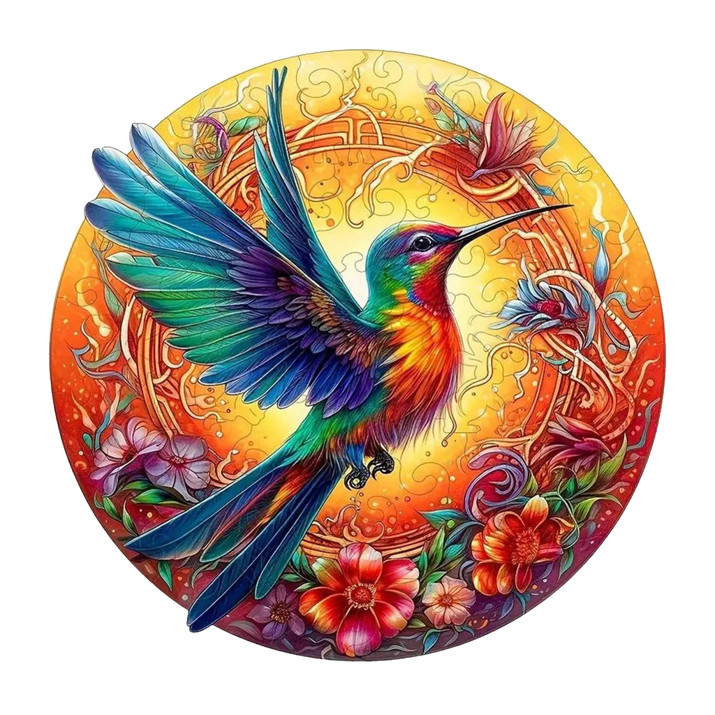 Beautiful Hummingbird - Wooden Jigsaw Puzzles - A3  - image 0