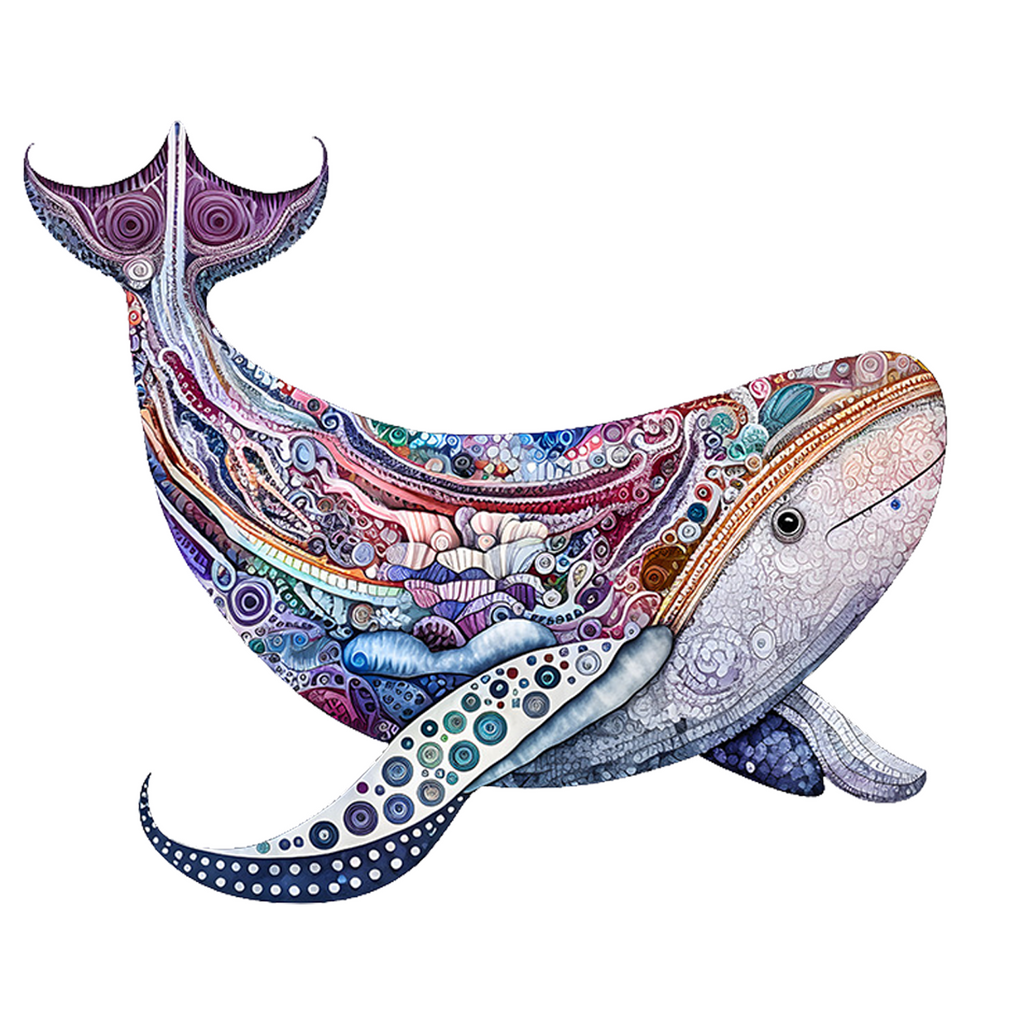 Original Dolphin - Wooden Jigsaw Puzzles - A3  - image 0