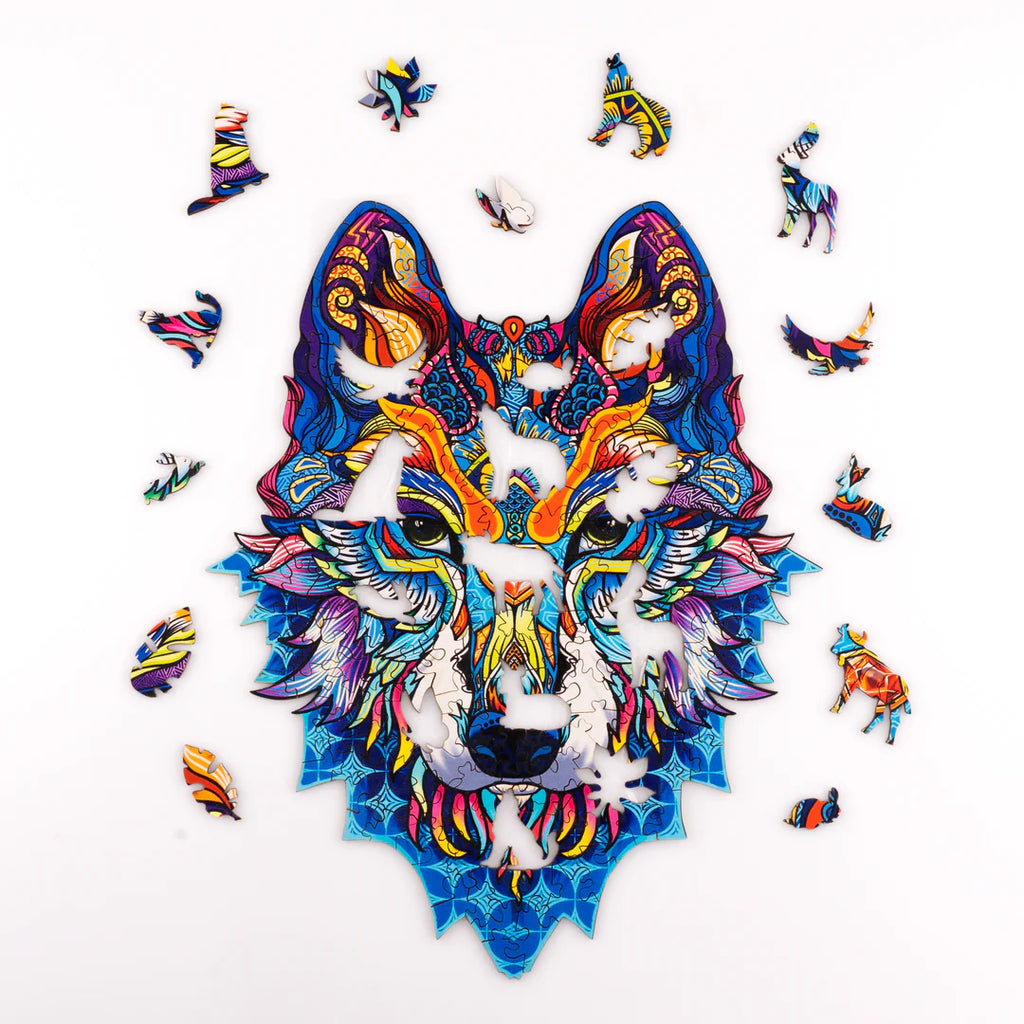 Wolf Pop - Wooden Jigsaw Puzzle - image 1