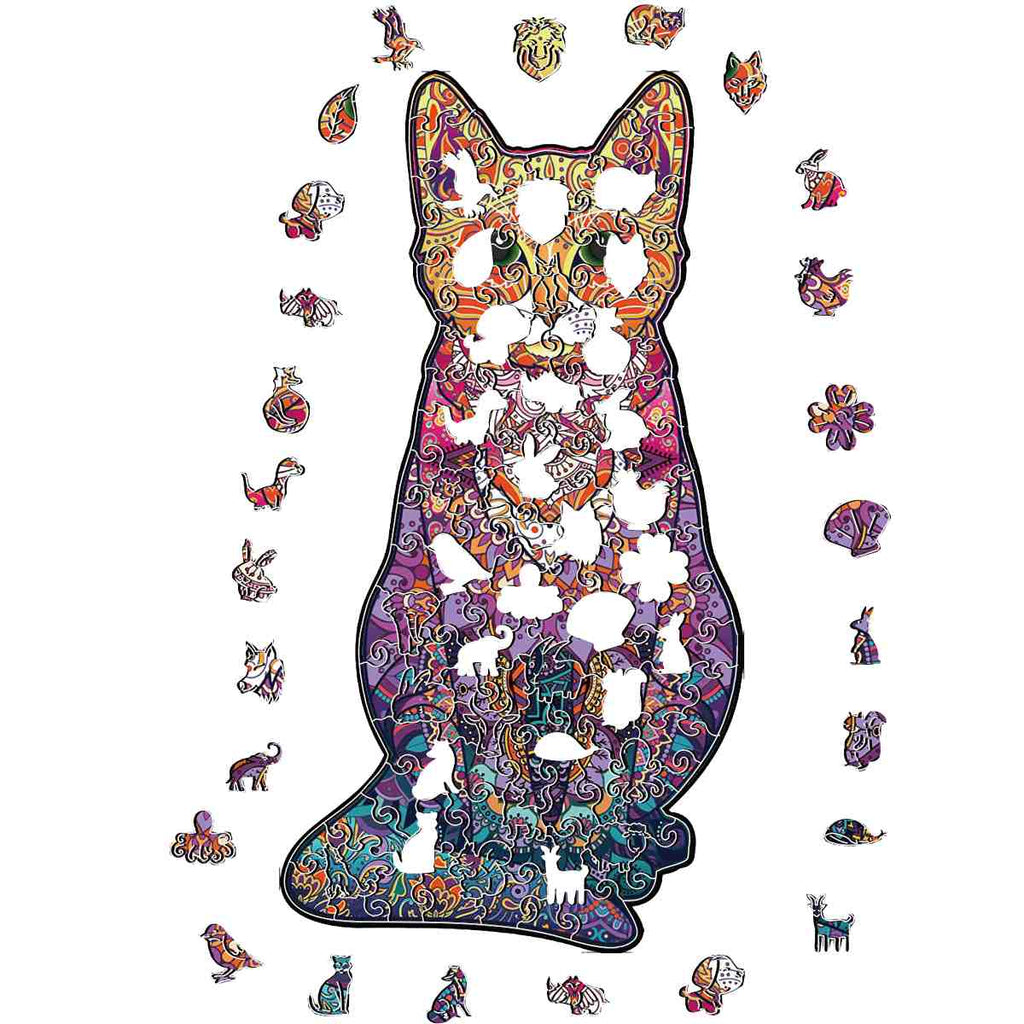 Cat - Wooden Jigsaw Puzzle - image 1