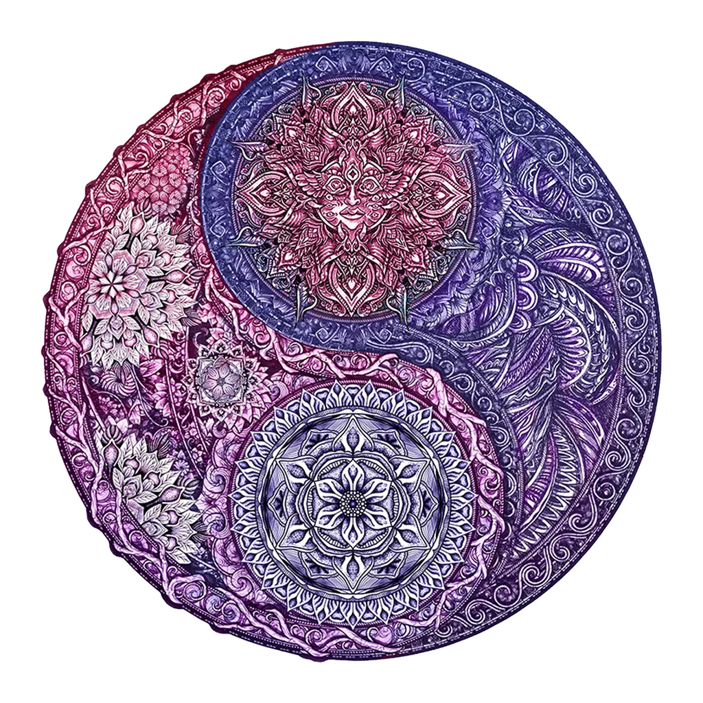 Mandala Flower - Wooden Jigsaw Puzzles - A3  - image 0