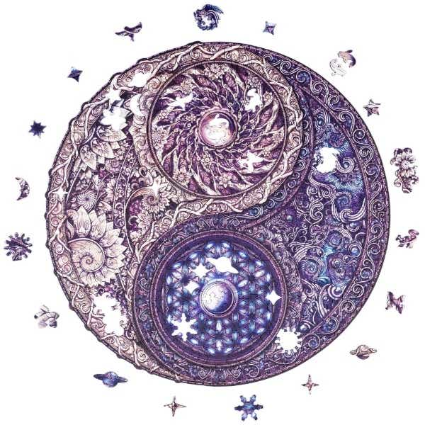 Mandala Flower - Wooden Jigsaw Puzzles - image 1