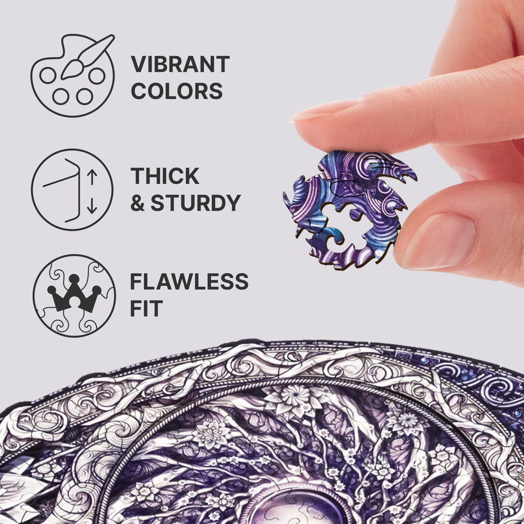 Mandala Flower - Wooden Jigsaw Puzzles - image 2