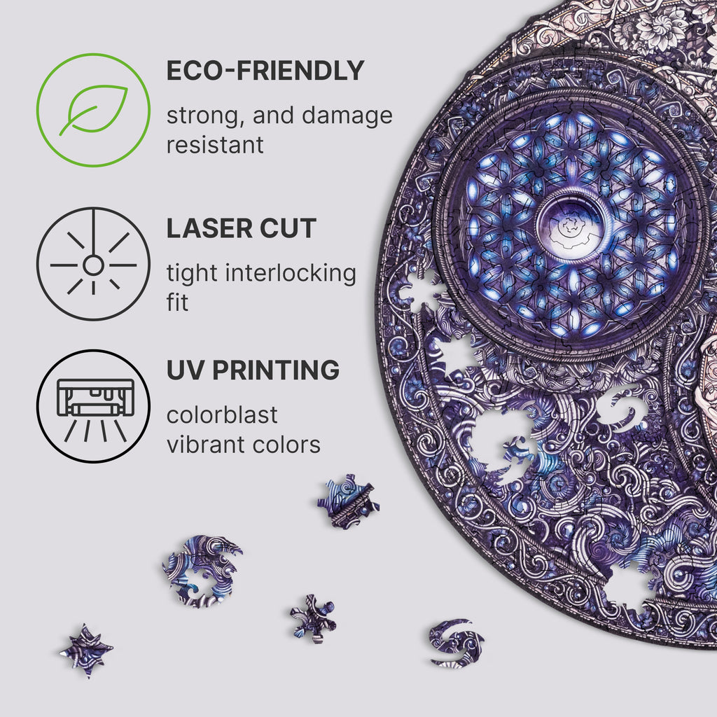 Mandala Flower - Wooden Jigsaw Puzzles - image 3