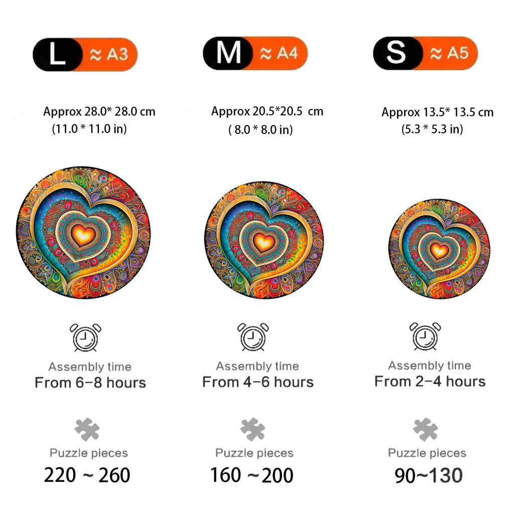 Circular Love - Wooden Jigsaw Puzzles - image 1