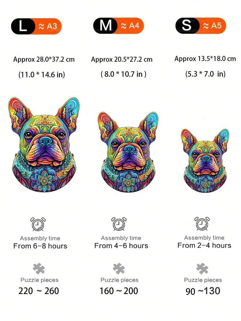 Colorful Dog - Wooden Jigsaw Puzzles - image 1