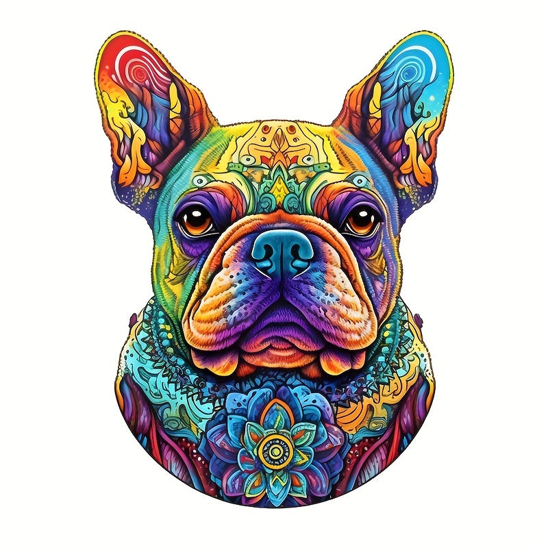 Colorful Dog - Wooden Jigsaw Puzzles - A3  - image 0