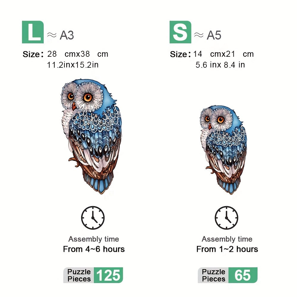 Blue Owl - Wooden Jigsaw Puzzles - image 2