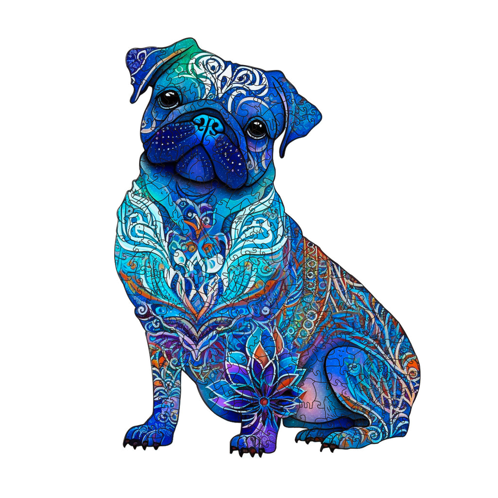 Blue Dog - Wooden Jigsaw Puzzles - A3  - image 0