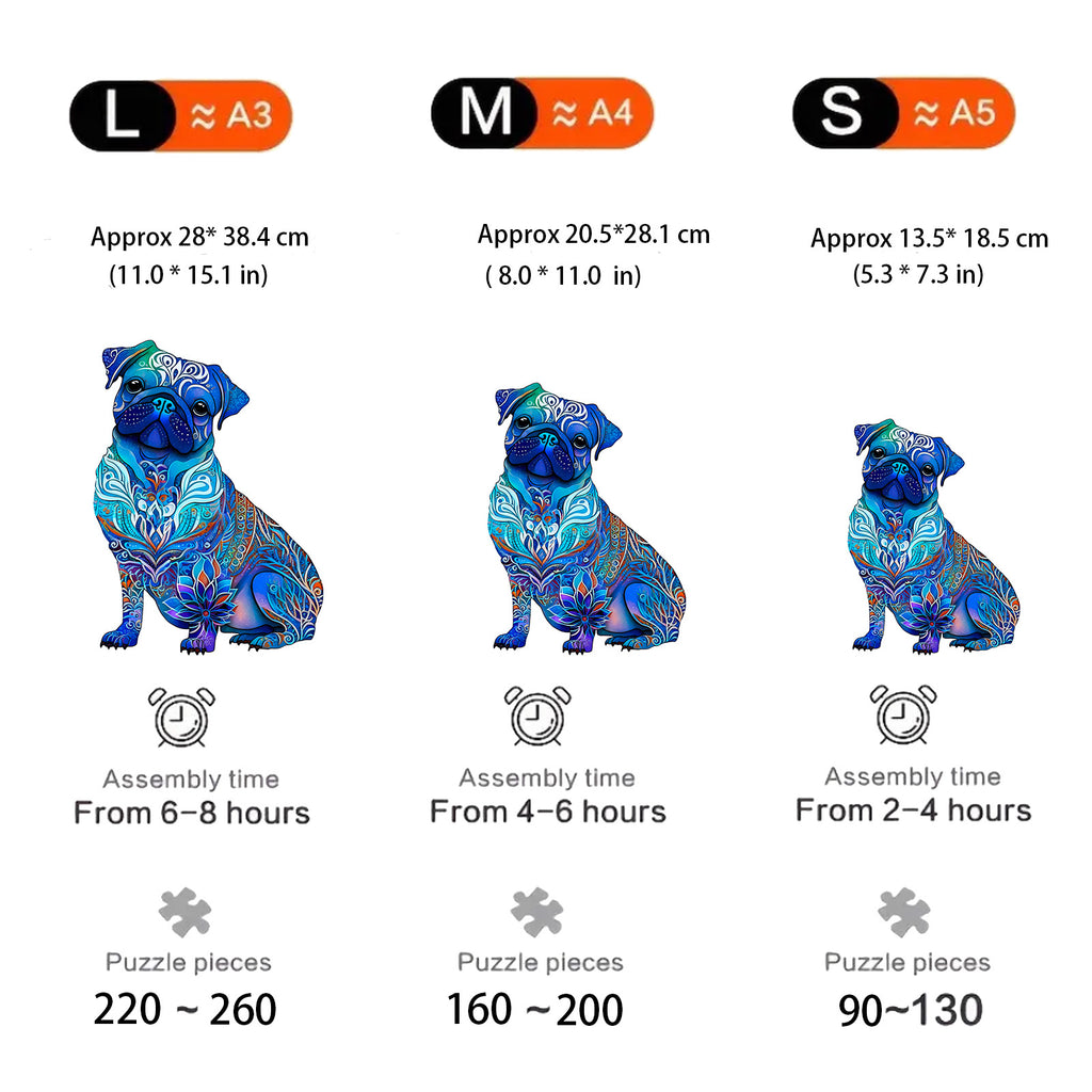 Blue Dog - Wooden Jigsaw Puzzles - image 1