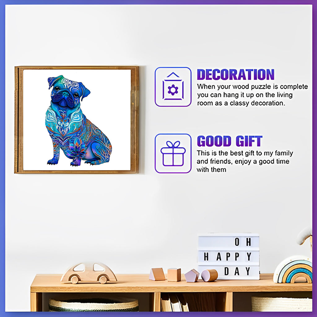 Blue Dog - Wooden Jigsaw Puzzles - image 3