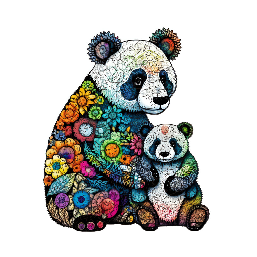 Cute Panda - Wooden Jigsaw Puzzles - A3  - image 0