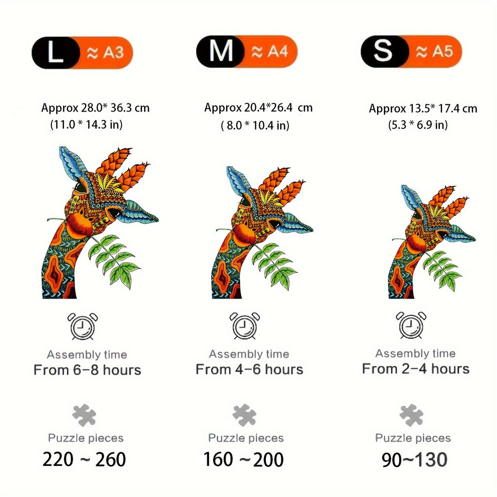 Giraffe - Wooden Jigsaw Puzzles - image 5