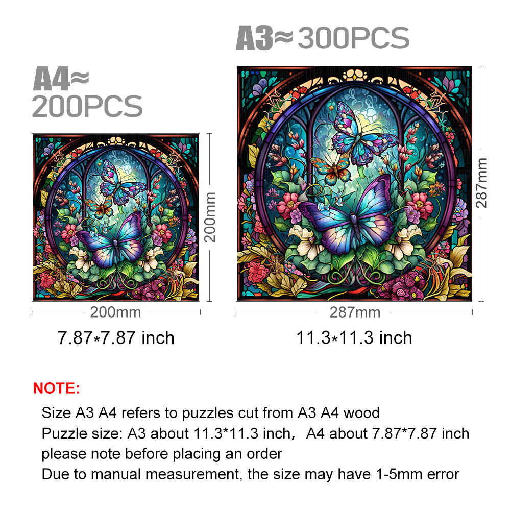 Butterfly Sign -Wooden Jigsaw Puzzle - image 2