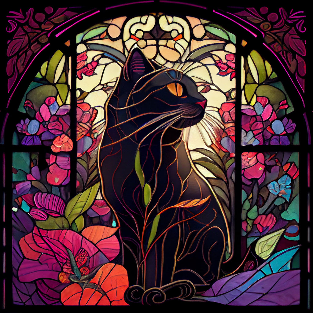 Lazy Mysterious Black Cat -Wooden Jigsaw Puzzle - A3  - Wooden Gift Packaging - image 0