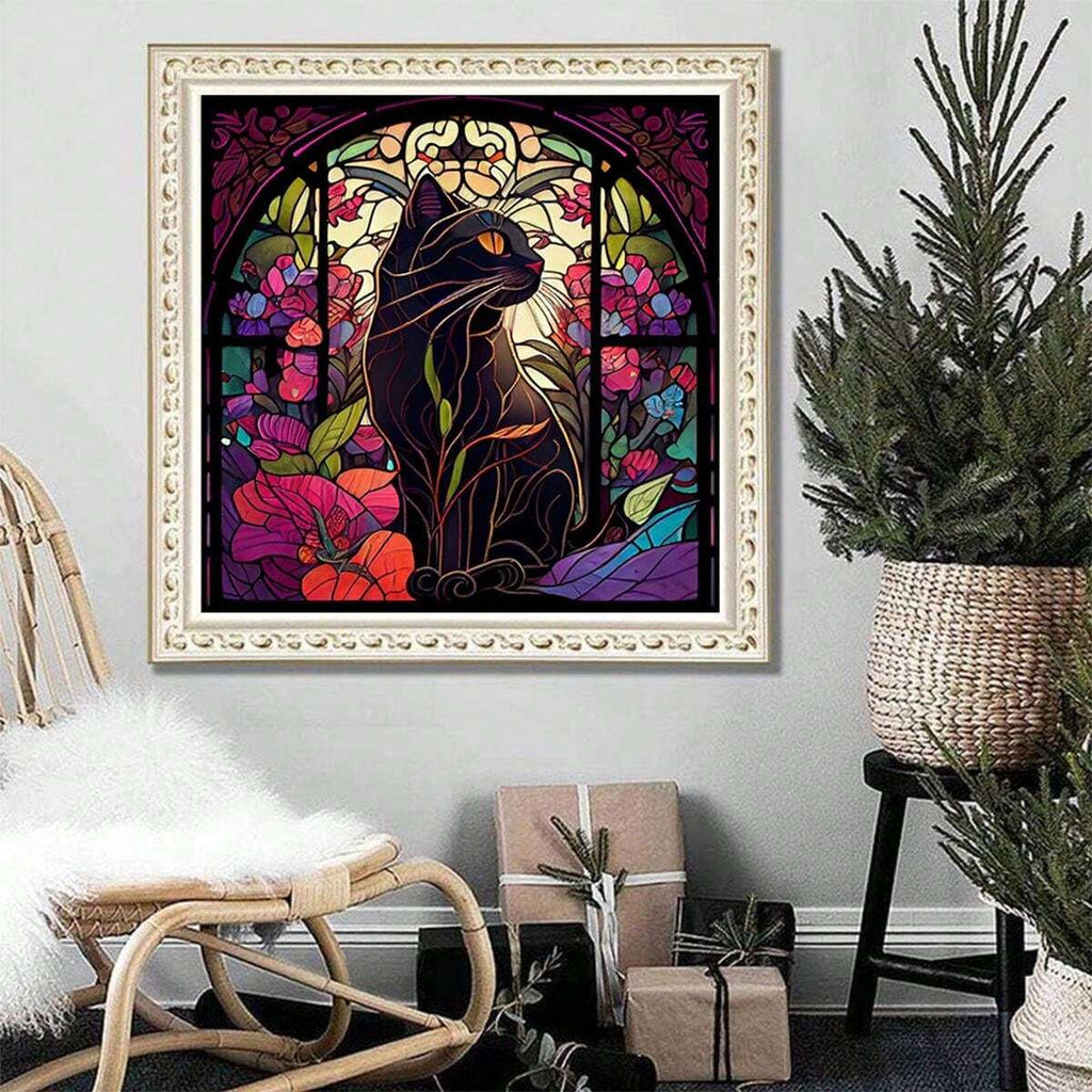 Lazy Mysterious Black Cat -Wooden Jigsaw Puzzle - image 2