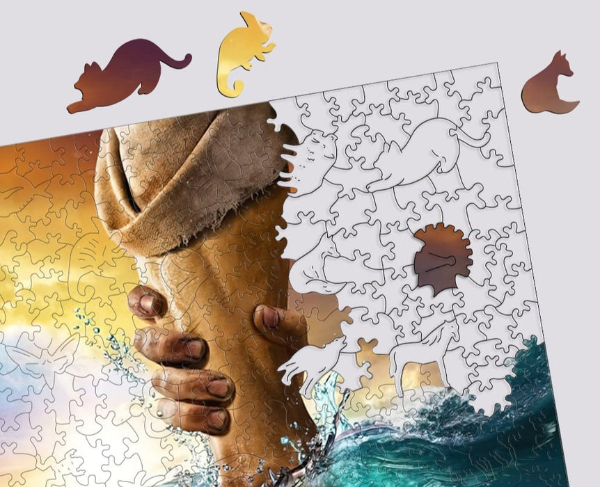 Divine Love 'The Hand Of God' - Wooden Jigsaw Puzzle - image 3