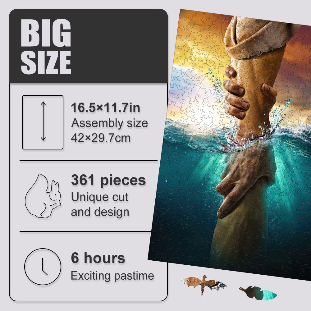 Divine Love 'The Hand Of God' - Wooden Jigsaw Puzzle - image 4