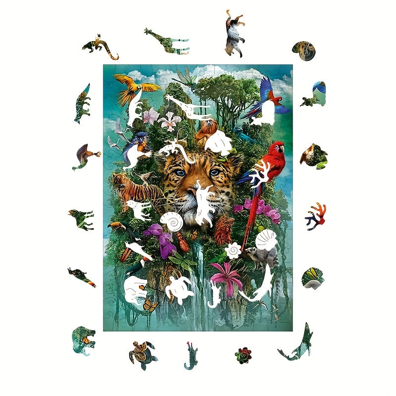 Animals in the Jungle - Wooden Jigsaw Puzzle - image 2