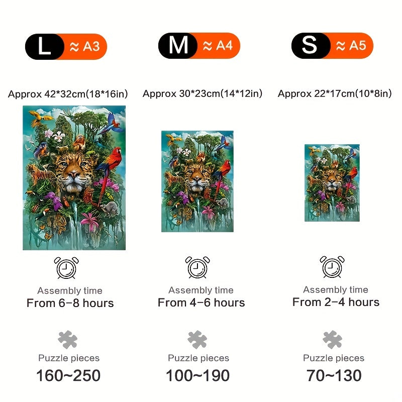 Animals in the Jungle - Wooden Jigsaw Puzzle - image 3