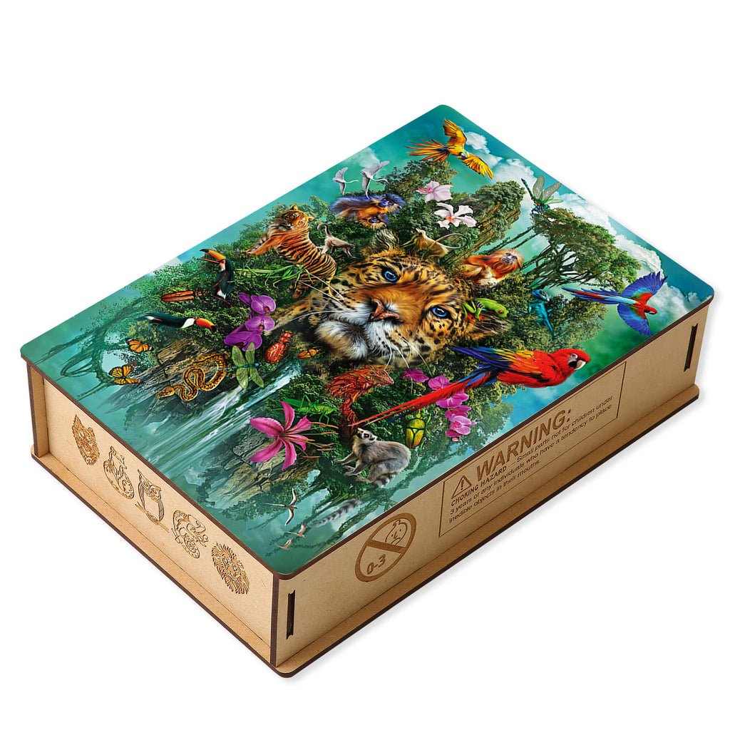 Animals in the Jungle - Wooden Jigsaw Puzzle - image 4