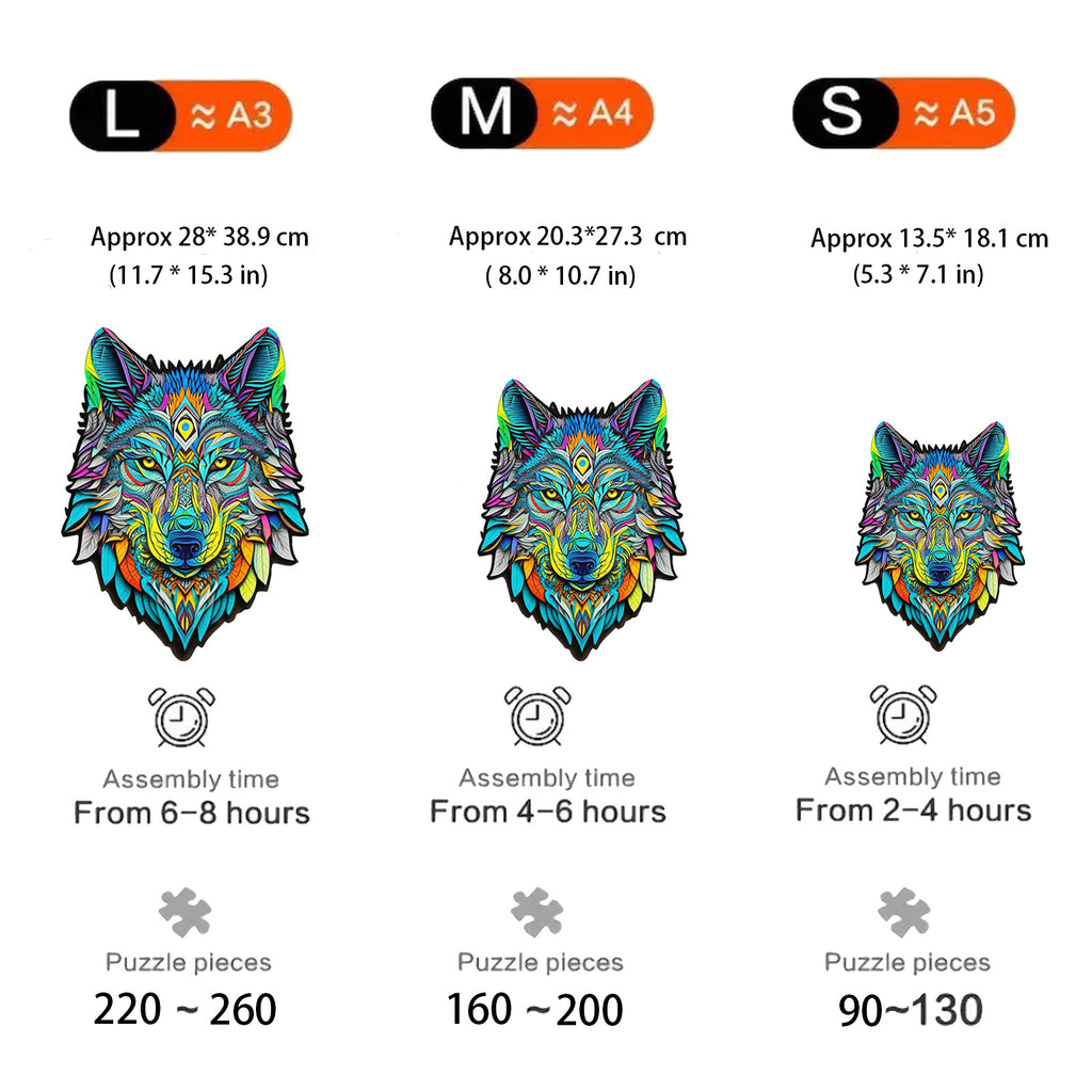 Wolf - Wooden Jigsaw Puzzles - image 2