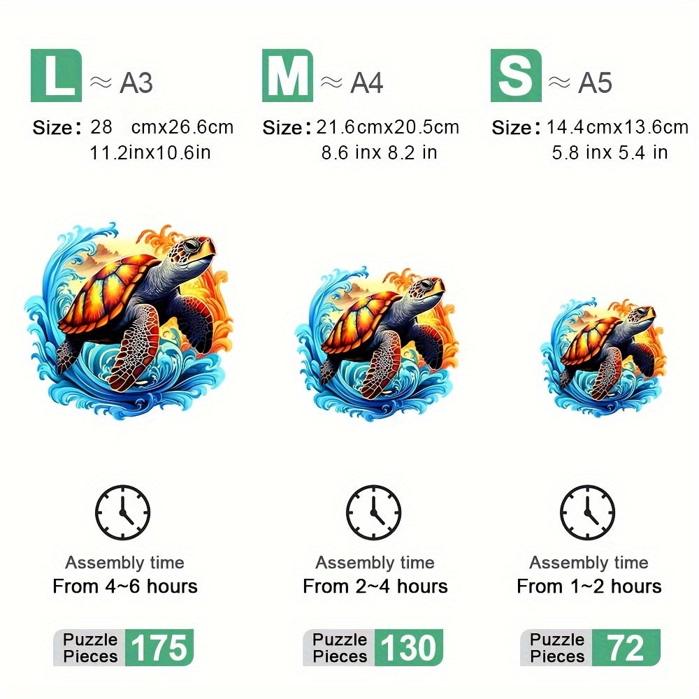 Colorful Turtle - Wooden Jigsaw Puzzles - image 2