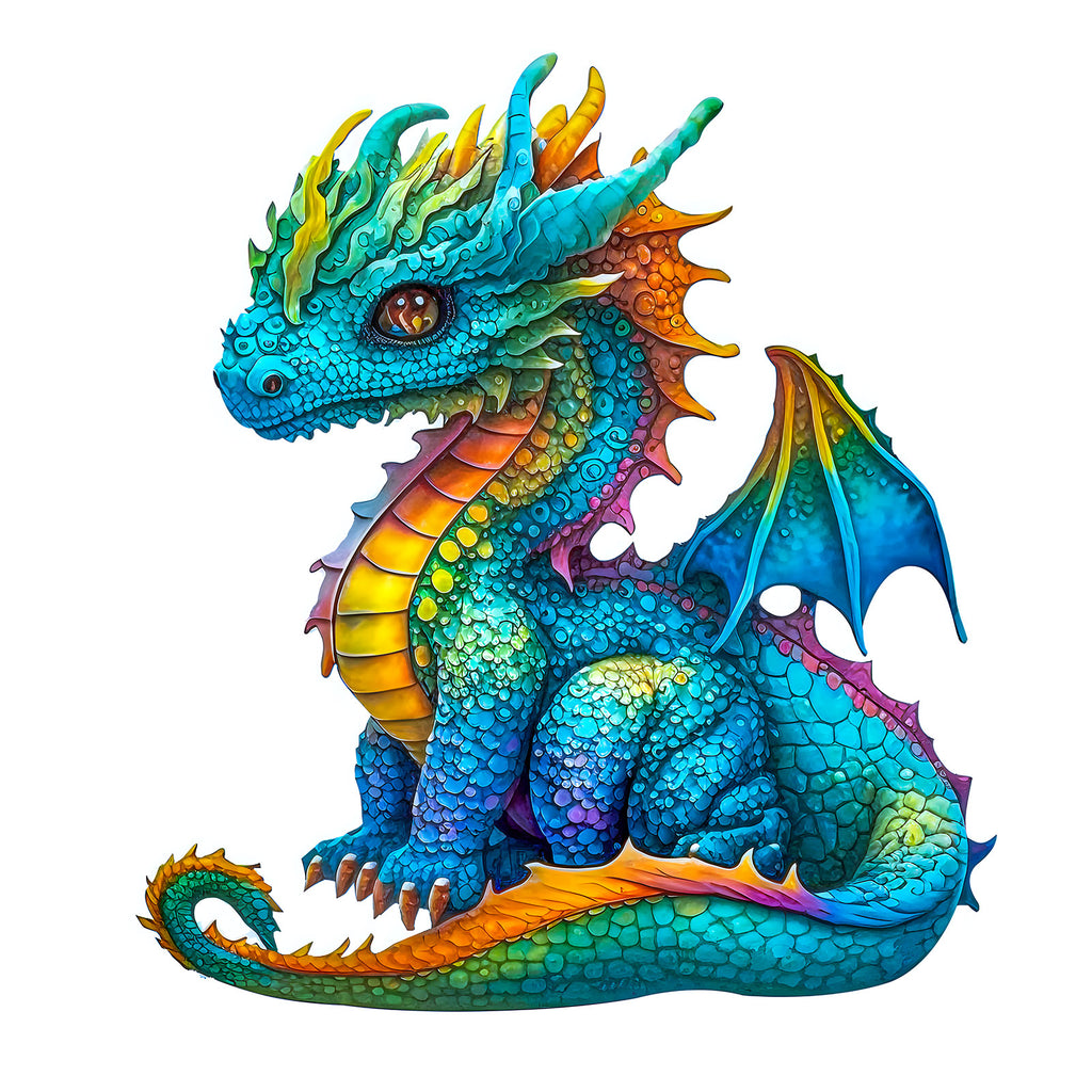 Flying Dragon - Wooden Jigsaw Puzzles - A3  - image 0