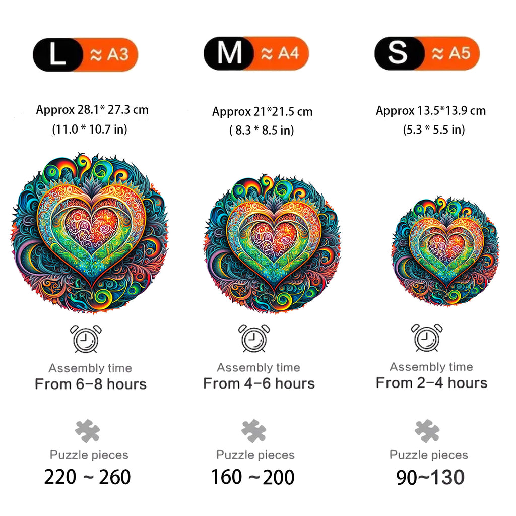 Original Heart - Wooden Jigsaw Puzzles - image 2