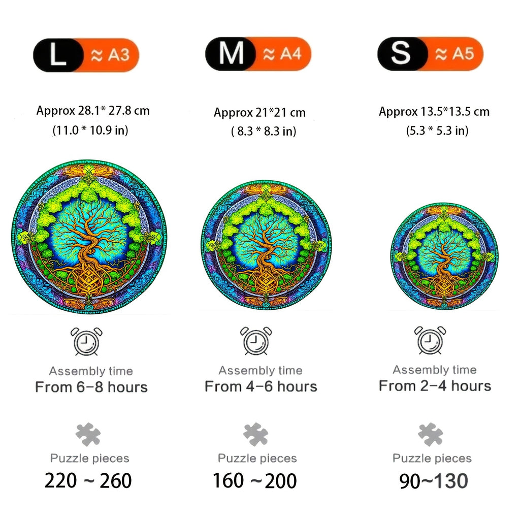 Round Tree - Wooden Jigsaw Puzzles - image 1