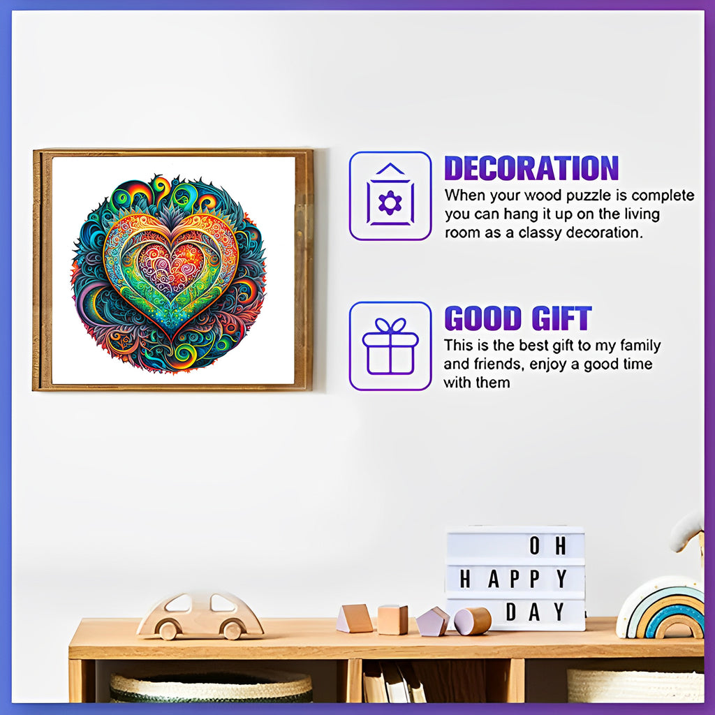 Original Heart - Wooden Jigsaw Puzzles - image 3