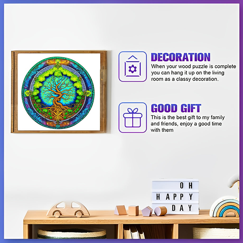Round Tree - Wooden Jigsaw Puzzles - image 2