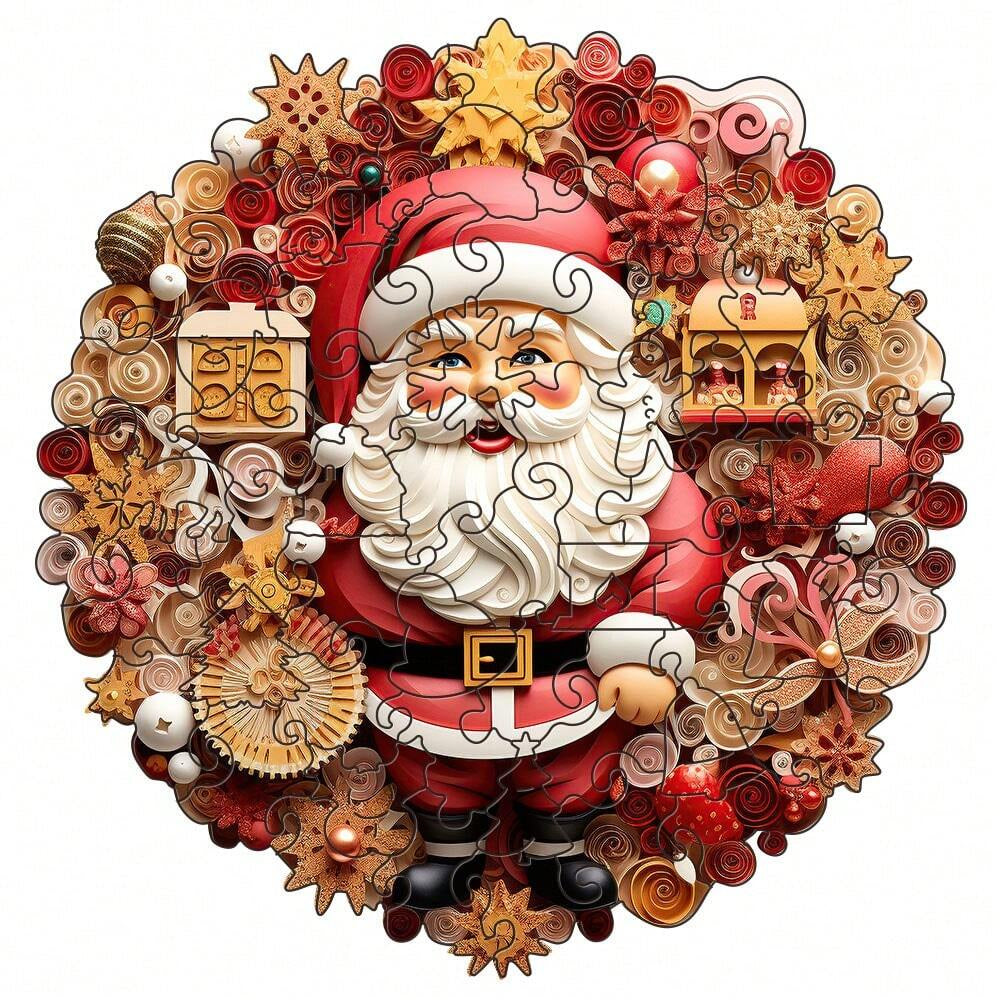 Santa Claus - Wooden Jigsaw Puzzles - A3  - image 0