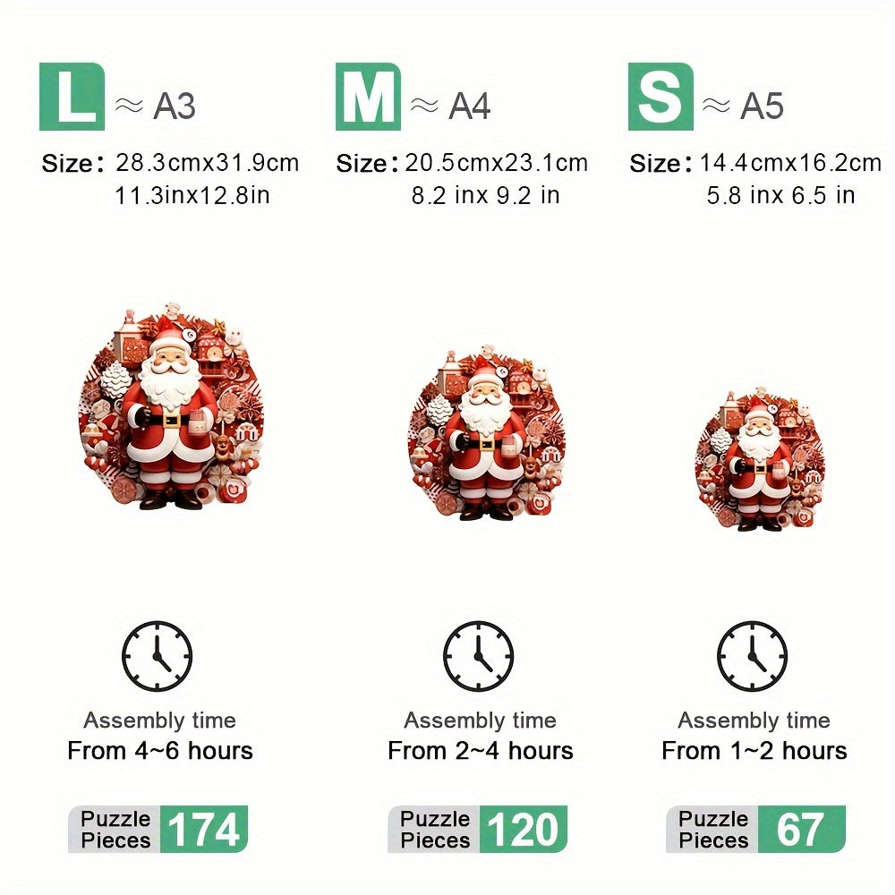 Christmas Theme Shaped - Wooden Jigsaw Puzzles - image 2