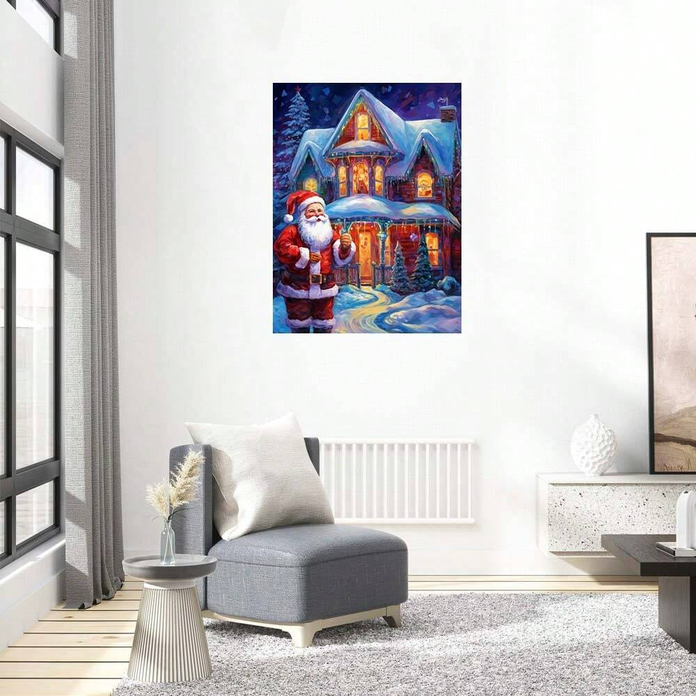 Santa Claus House Winter - Wooden Jigsaw Puzzles - image 3