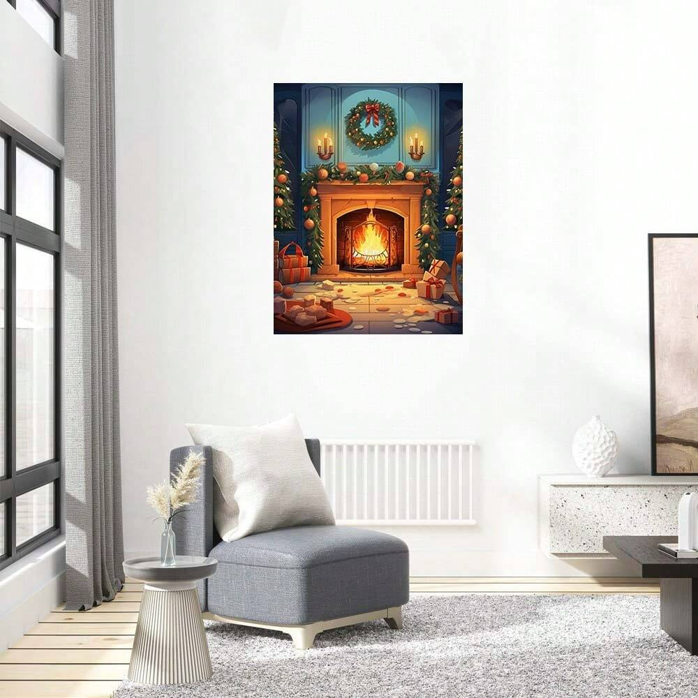 Christmas Eve Fireplace - Wooden Jigsaw Puzzles - image 3