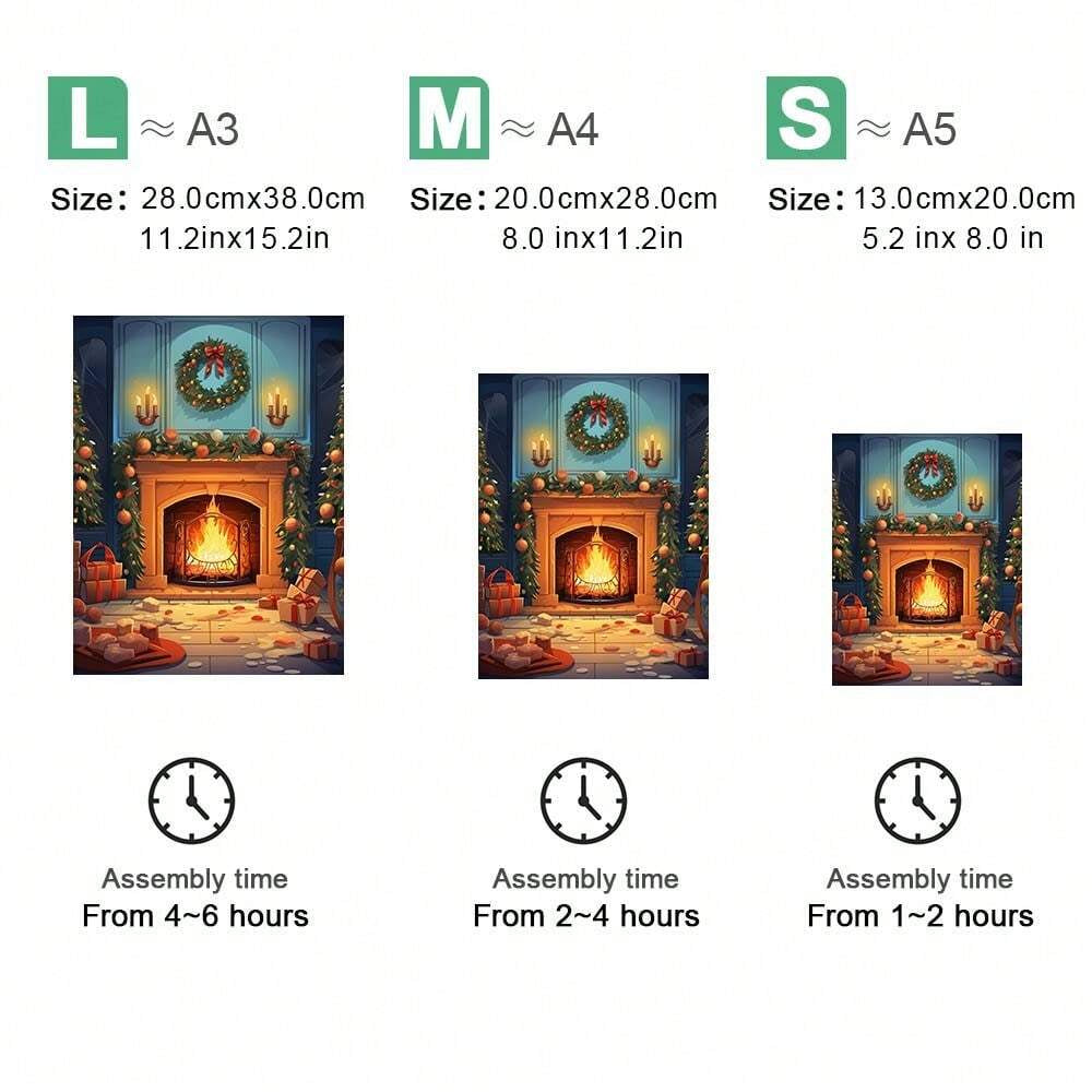 Christmas Eve Fireplace - Wooden Jigsaw Puzzles - image 2