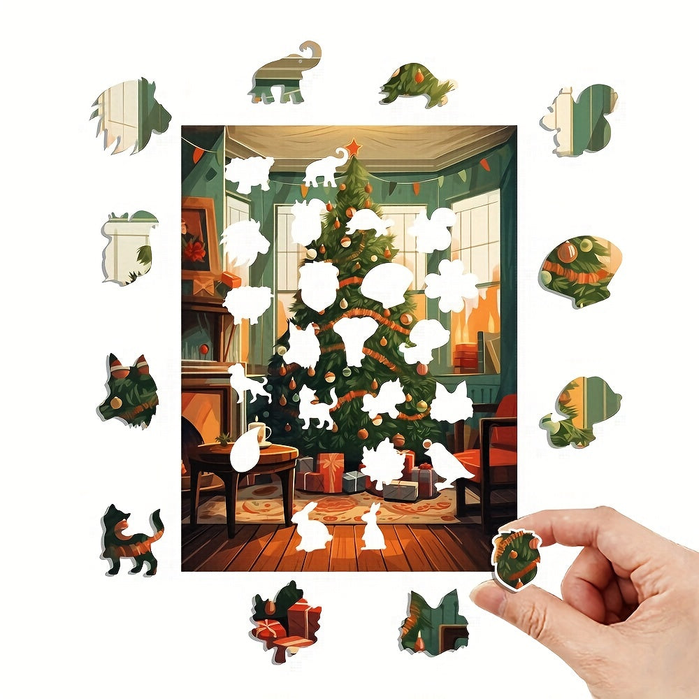 Thanksgiving Gift Christmas Tree - Wooden Jigsaw Puzzles - image 2